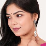 Women's Indo Western Teardrop Shaped Party Wear Ethnic Stud Earrings for Women -AZ838-OX-ER31