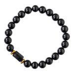Black Tourmaline Bracelet for Women Men's Gifts - Protection Healing Crystal Bracelet - 8mm Gemstone Beaded Adjustable