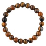Tiger Eye Bracelet for Women Men's Gifts - Protection Healing Crystal Bracelet - 8mm Gemstone Beaded Adjustable