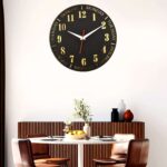 Wooden Silent Non-Ticking Wall Clock for Home Stylish Latest Designer Wall Clock for Home Living Room Bedroom Office Hall