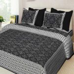 Rajasthani Traditionally Printed Cotton Doublebed Bedsheet With Pack of 2 Pillow Covers